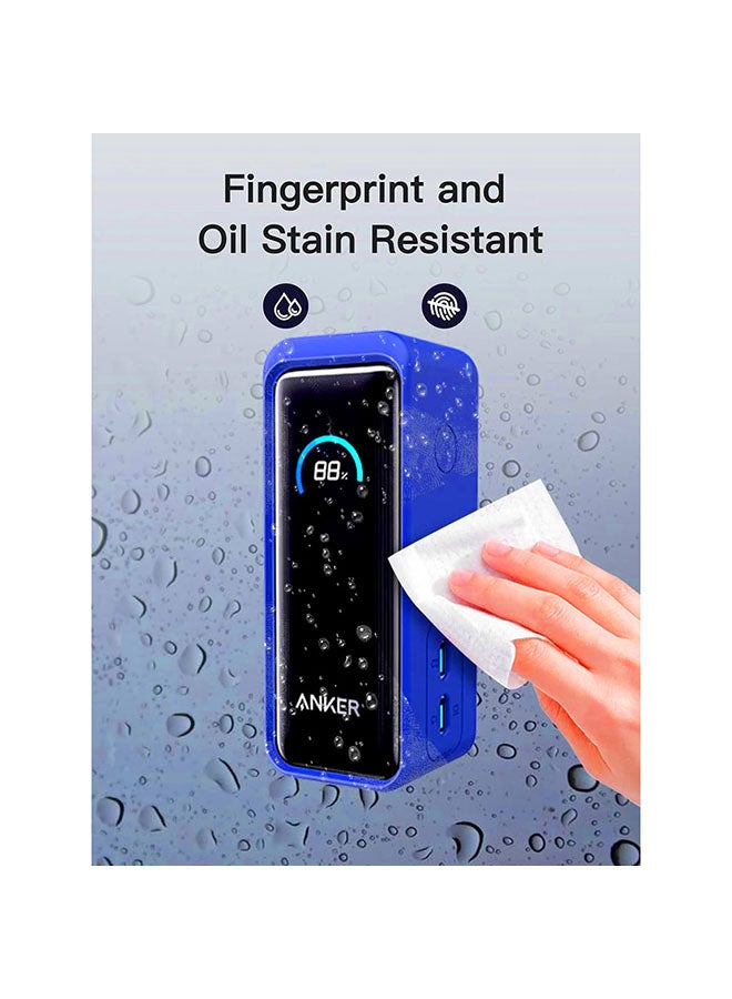 O Ozone Silicone Case for Anker Prime Power Bank 9600mAh 65W Cover,Shockproof and Scratch Protection Case,Soft Silicone Cover with Lanyard - Dark Blue - Image 5