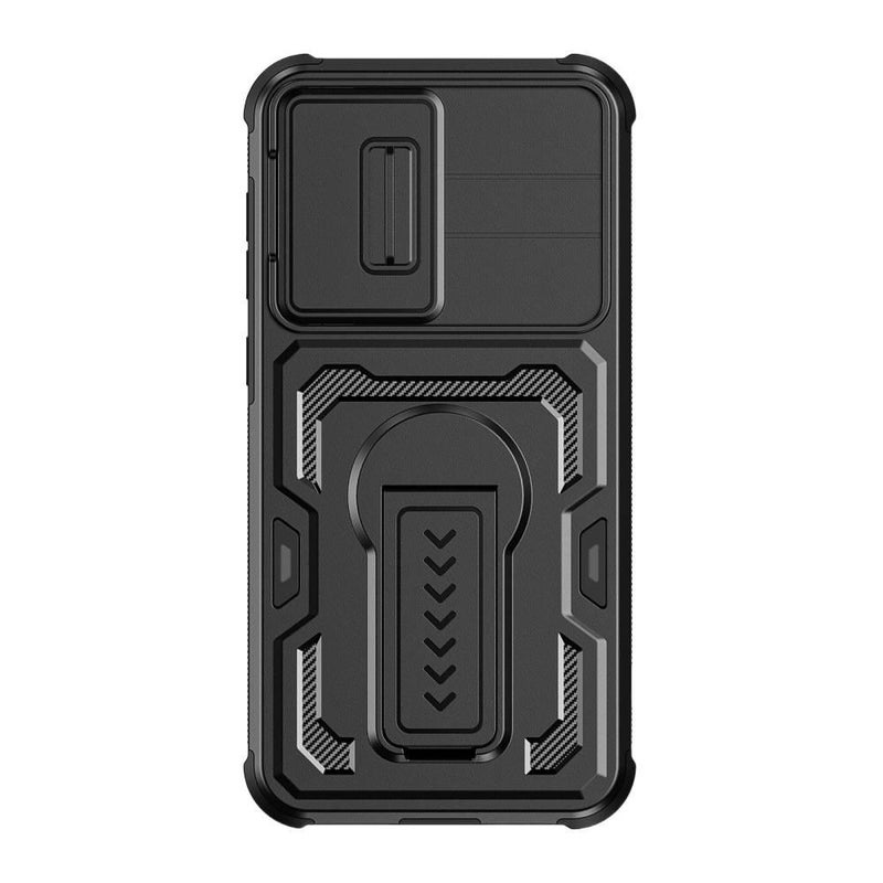 Protective Case | TPU+PC | Black | Drop Protection | Kickstand | Shockproof Cover for iPhone 16 / 16 Plus / 16 Pro / 16 Pro Max - Image 1