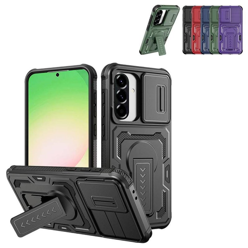 Protective Case | TPU+PC | Black | Drop Protection | Kickstand | Shockproof Cover for iPhone 16 / 16 Plus / 16 Pro / 16 Pro Max - Image 2