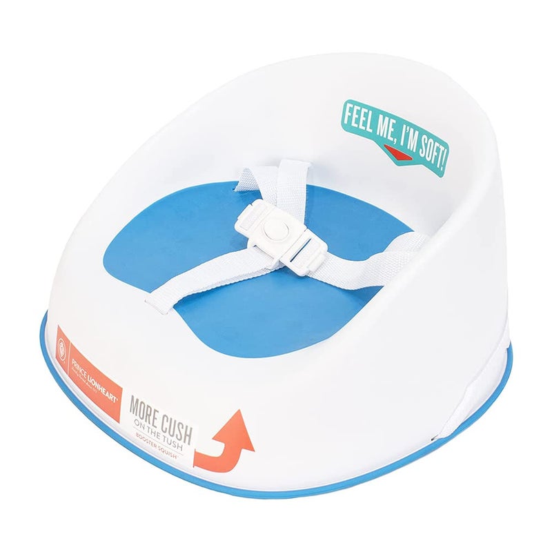 Prince Lionheart Squish Booster Seat, Berry Blue, 3-Point Harness and Dual-Strap System, Easy to Wipe Clean, and Lightweight - Image 1