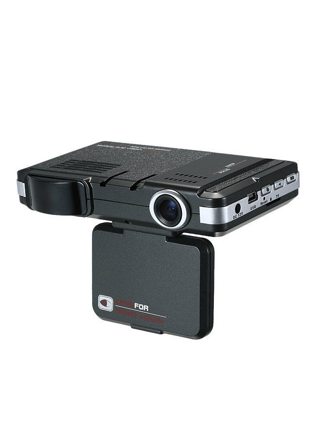Anti Radar Detector Car DVR 2 in 1 720P Dash Cam Radar Speed Detector with Full Band Mute Button Loop Recording G-Sensor
