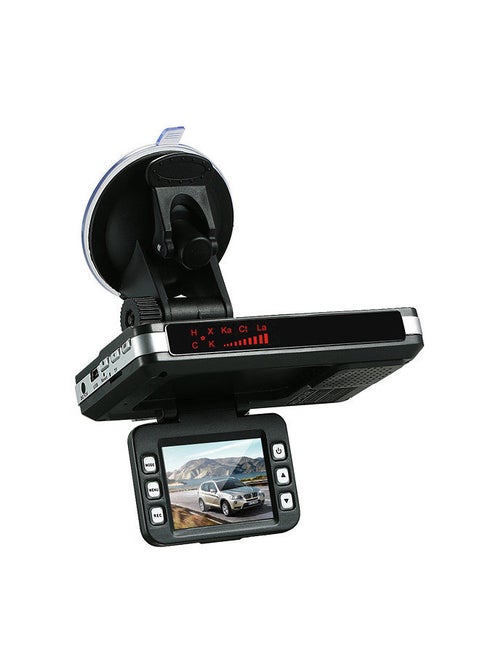 Anti Radar Detector Car DVR 2 in 1 720P Dash Cam Radar Speed Detector with Full Band Mute Button Loop Recording G-Sensor