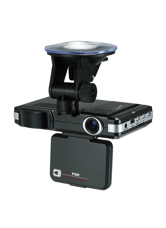 Anti Radar Detector Car DVR 2 in 1 720P Dash Cam Radar Speed Detector with Full Band Mute Button Loop Recording G-Sensor