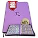 TopDeck 500 Card Binder Pro Purple Leather Nostalgic Elegance - Image 3