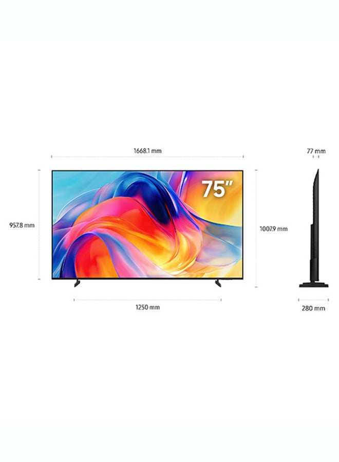Samsung 75 Inch M70H Mini LED 4K Smart TV, HDR 10+, Motion Xcelerator, Dynamic Sound Pack, Gaming Hub, Pure Spectrum Color, UA75M70HAUXZN (2026 - UAE Version) UA75M70HAUXZN black - Image 3