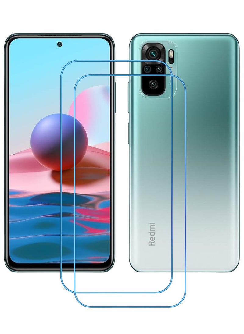 ACLIX 2 Pieces Antistatic ESD Dustproof Premium Quality High Definition Clear Tempered Glass Screen Protector Designed For Xiaomi Redmi Note 10 - Image 1