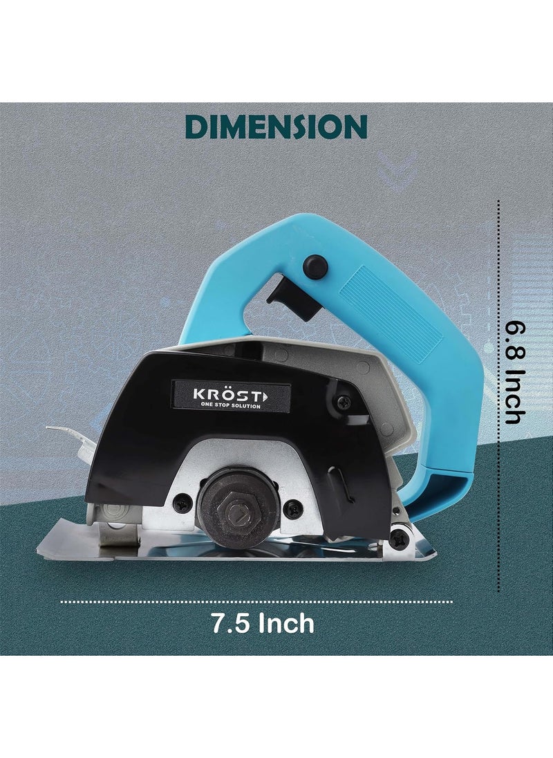 KROST KROST Marble Cutter 1500W Copper Armature Wheel dia 110 mm Cutting Depth 34mm 6months Warranty  - Image 4