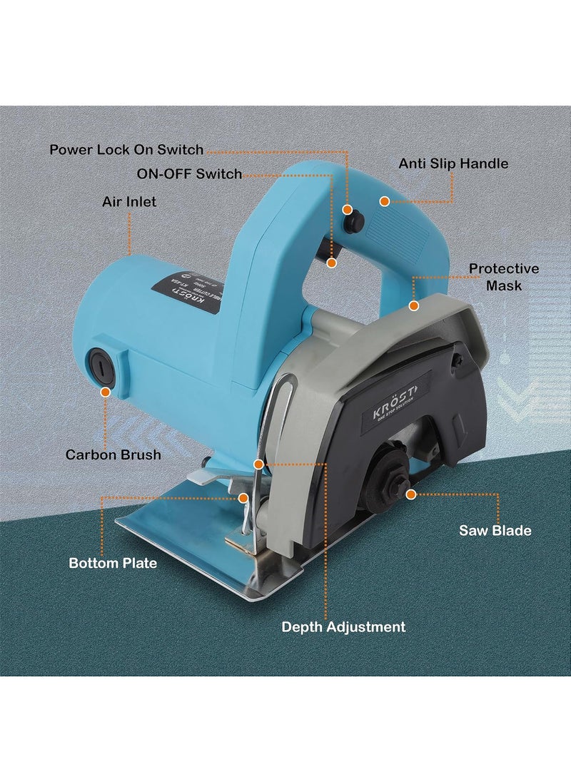 KROST KROST Marble Cutter 1500W Copper Armature Wheel dia 110 mm Cutting Depth 34mm 6months Warranty  - Image 5