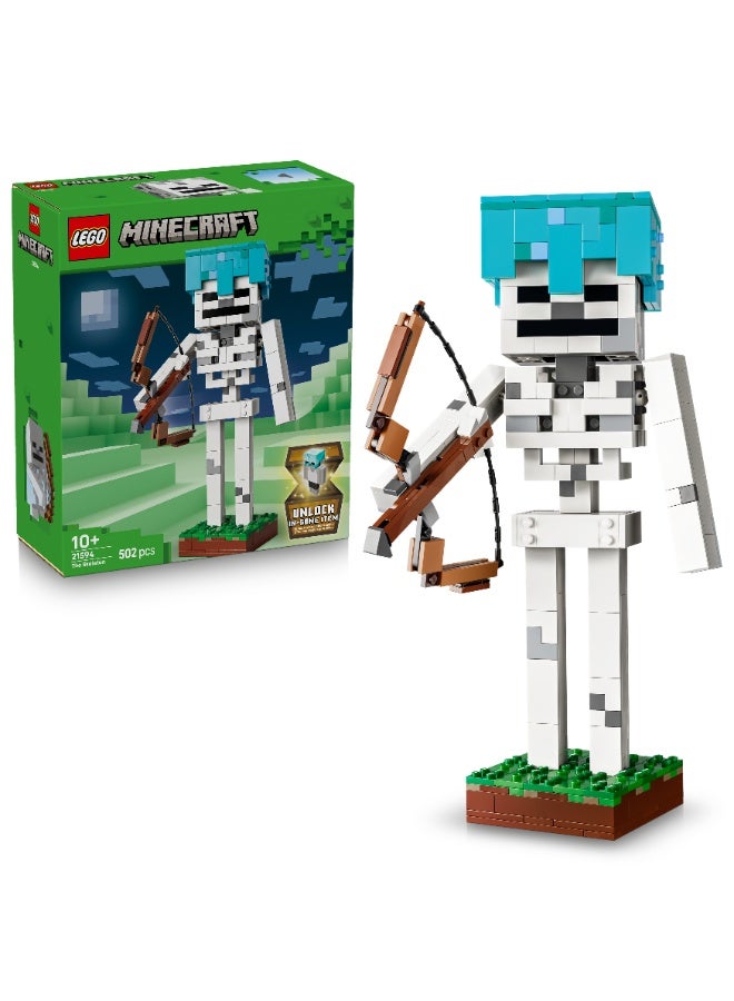 LEGO Minecraft The Skeleton Figure Toy - Gaming Decor 21594 (Age 10+, 502 Pieces) - Image 1