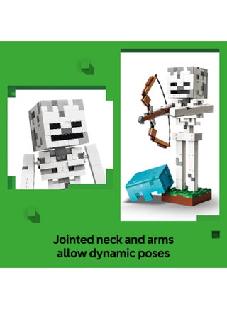 ‏Minecraft الهيكل العظمي، مجموعة بناء ديكور للأطفال بعمر ١٠ سنوات وأكثر (٥٠٢ قطعة) 21594 - view 4