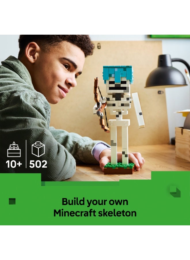 LEGO Minecraft The Skeleton Figure Toy - Gaming Decor 21594 (Age 10+, 502 Pieces) - Image 3