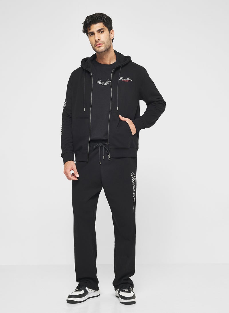 GUESS Zip Script Hoodie - Image 5
