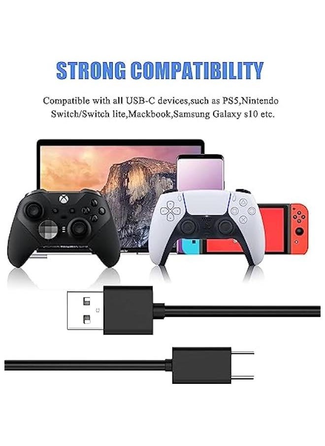 Generic - USB C Charging Cable Compatible with PS5 Controller, 2 Pack 6.6Ft Fast Charging USB Type C Charger Cord Compatible with Playstation 5 PS5 Dual Sense, Xbox Series X/Series S Controllers - Image 1