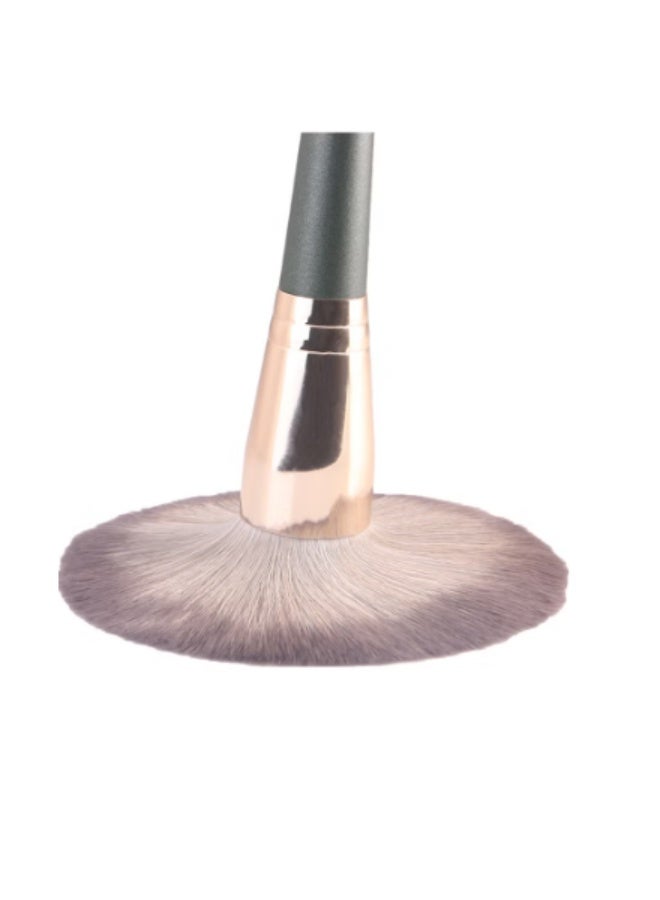 14-Piece Makeup Multi Use Brush Set, Green - Image 4