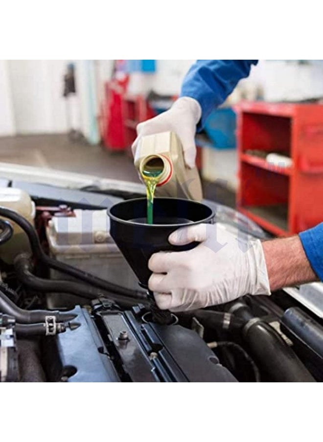 melfi Melfi Plastic Large Funnels Wide Mouth With Strainer - Oil Funnel Automotive Flexible With Hose For Cars And Motorcycles, Engine Oil, Liquid, Diesel, Kerosene And Gasoline  - Image 3