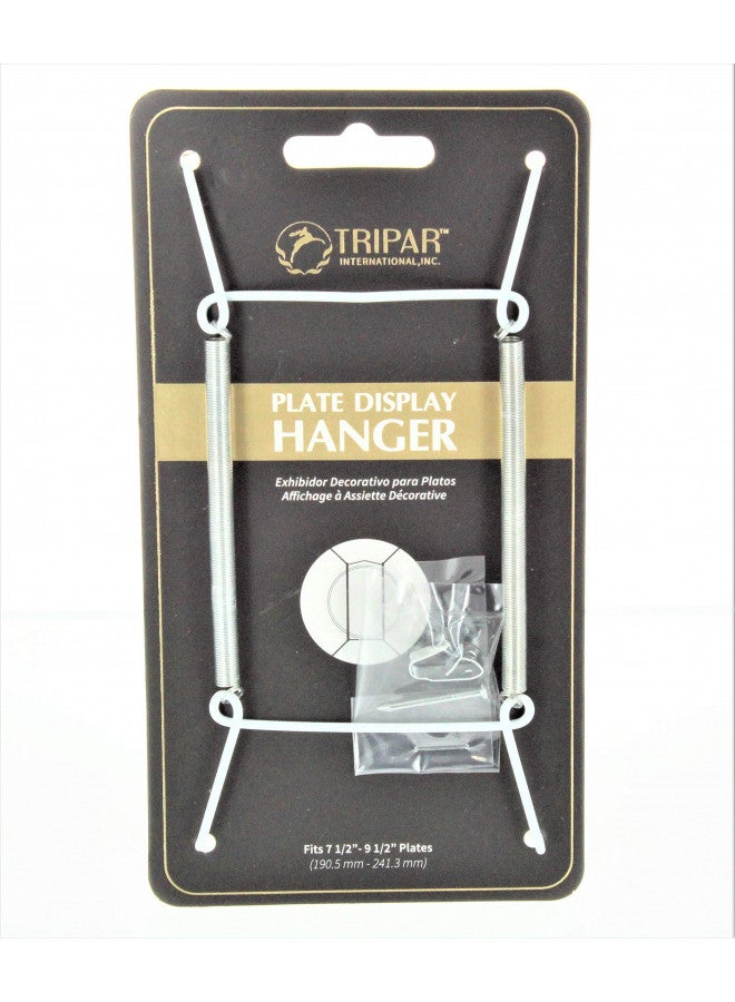 TRIPAR 3-5 Inch Brass Plate Wire Wall Plate Hanger - Image 1