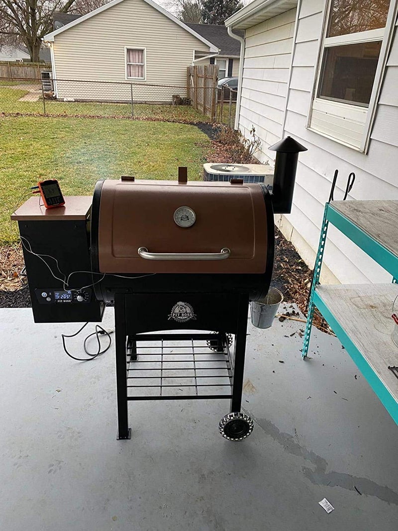SafBbcue Pellet Grill Smoke Stack Compatible with Pit Boss, Camp Chef, Z Grills and Other Pellet Smokers Grills Chimney, Upgraded Porcelain Steel Smoke Stack Kits for Traeger Smoke Stack, Black - Image 2