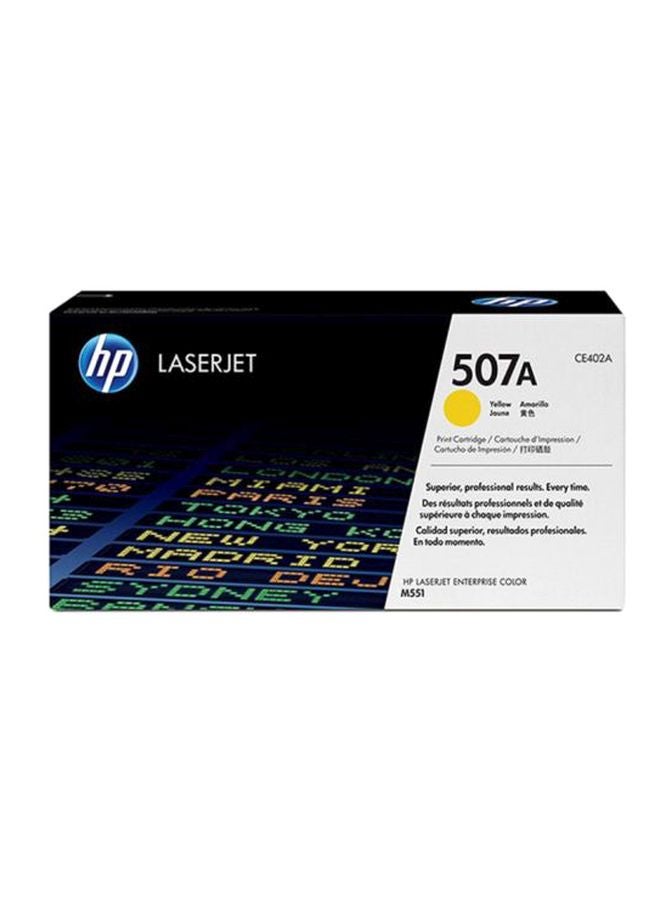 HP خرطوشة حبر 507A لطابعة ليزر جيت أصفر - Image 2