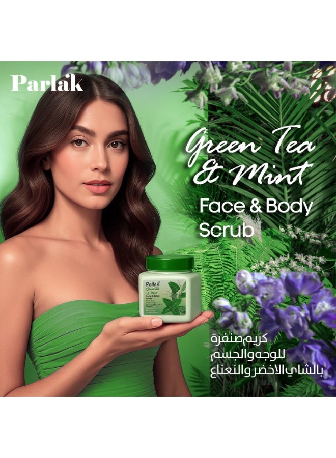 بارلاك كريم مقشر للوجه والجسم بالشاي الأخضر والنعناع - 650 جرام - Image 4
