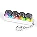 FunisFun Keyboard Fidget Toy for Adults Keyboard Clicker with LED Light Keychain Fidget Stress Relief Sensory Toy - Image 3