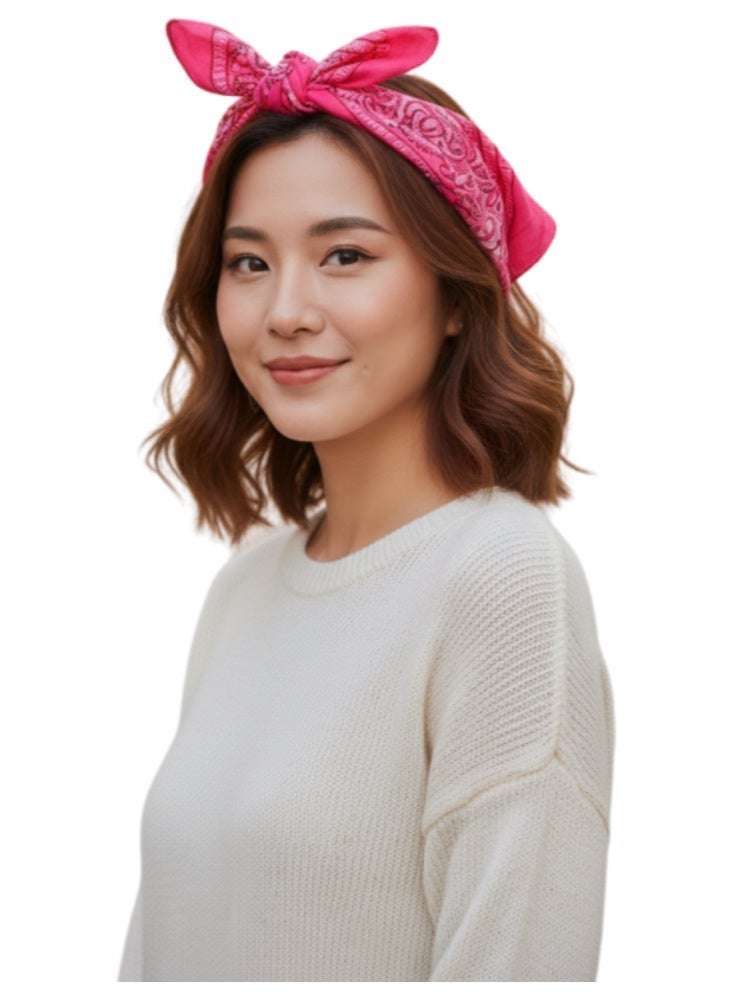 Paisley design polyester  bandana, unisex - Image 2
