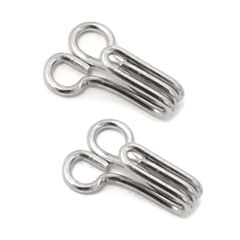 CLEZARO CLEZARO Pack of 100 Stainless Steel Hooks for Ladies Blouses Girls Suits Dresses Chudidars Kids Frocks Gowns H194  - Image 3