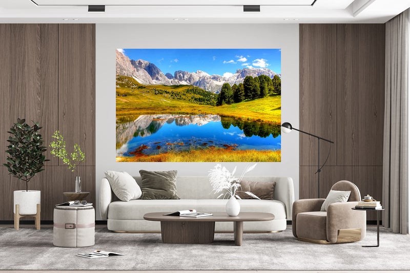 Print Panda Fabulous Landscape Wall Poster for Home Decor, Living Room, Bed Room, Kids Room, Play Room, Restaurant, Hotel (Self Adhesive Vinyl, Water Proof) (R055) (4 ft x 3 ft) - Image 4