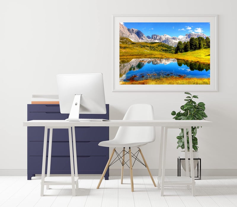 Print Panda Fabulous Landscape Wall Poster for Home Decor, Living Room, Bed Room, Kids Room, Play Room, Restaurant, Hotel (Self Adhesive Vinyl, Water Proof) (R055) (4 ft x 3 ft) - Image 2