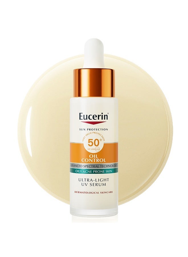 Eucerin Even Pigment Perfector Daily Body Lotion With Thiamidol And Hyaluronic Acid For Even, Radiant, Smooth And Clear Skin 250Ml & Eucerin Sunscreen Oil Control Ultra-Light UV Daily Serum SPF 50+, Ultra-light & Mattifying Face Serum with SPF. Offers Very High UVA/UVB Protection, Oil Control & Pollution Defense for Oily & Acne Prone Skin. 30 ml Bundle - Image 3