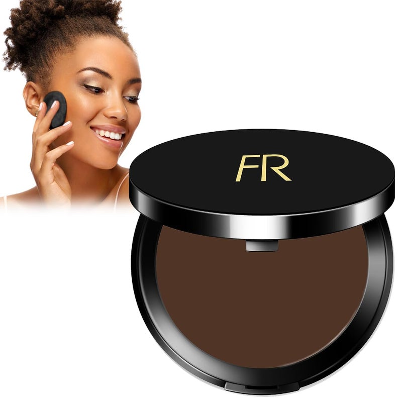 Flori Roberts Cream To Powder Foundation by Flori Roberts, Full Coverage for Women of Color or Deeper Skin Tones, Long Lasting Makeup, Matte Finish, Covers Uneven Complexion and Hides Imperfections, 0.30 oz