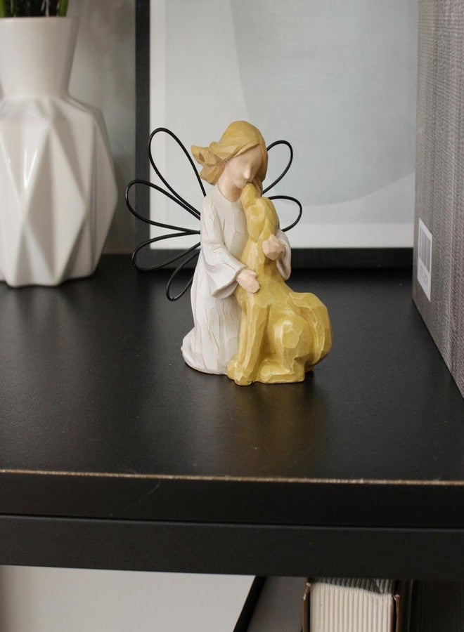 HEBYJO Angel Kissing Dog Statue, Eternal Love Pet Memorial Friendship Gifts, Comforting Loss of Dog Sympathy Gift - Image 4