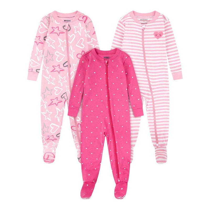 HUGGIES 3-Pack Footed Coverall - Image 1
