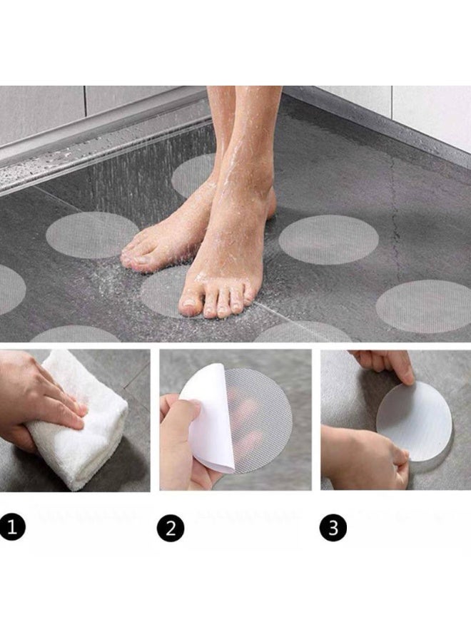 شريط لاصق صغيرمانع للانزلاق للأرضيات المنزلقة وأحواض الاستحمام - 6 قطع شفاف - Image 5