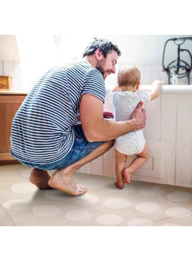 شريط لاصق صغيرمانع للانزلاق للأرضيات المنزلقة وأحواض الاستحمام - 6 قطع شفاف - Image 4