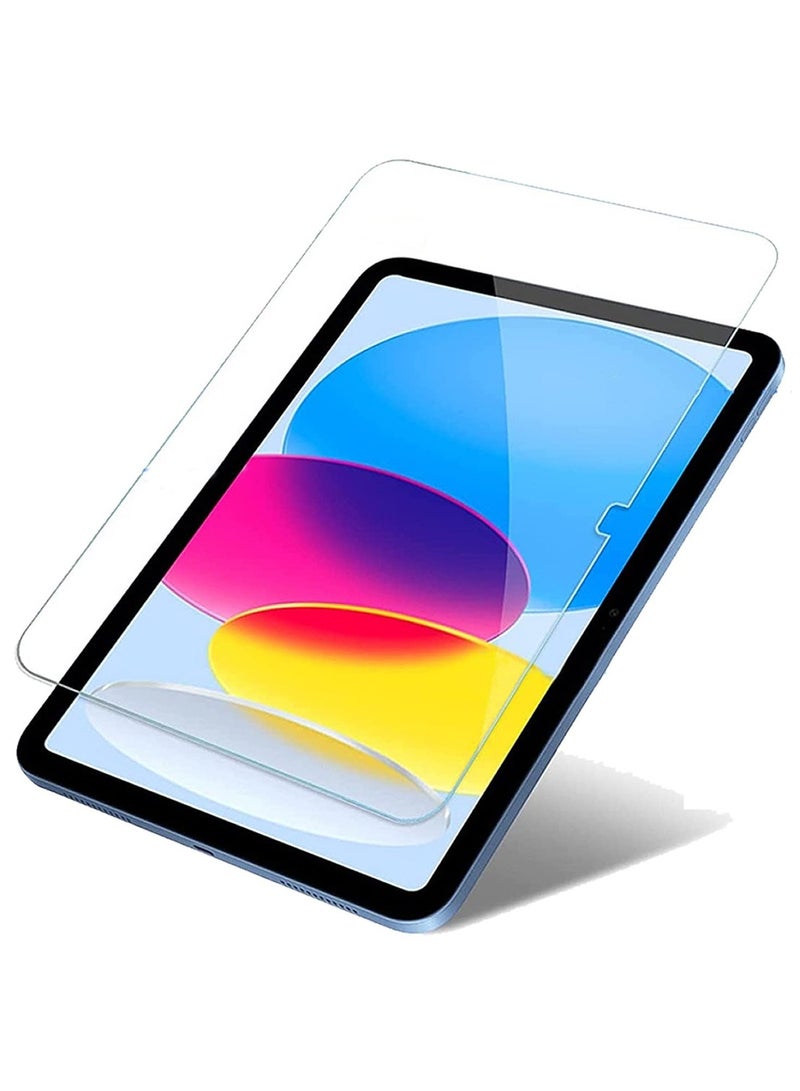 واقي شاشة لجهاز iPad من الجيل العاشر (2022) - زجاج مقوى عالي الوضوح، تطبيق خالٍ من الفقاعات وحماية متينة للشاشة. - Image 1