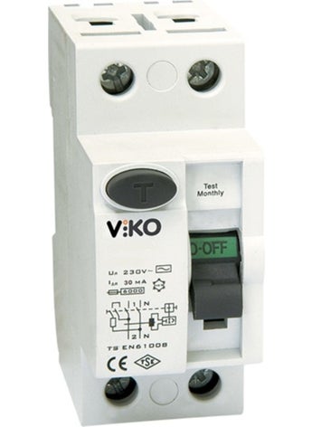 Viko VİKO 2X25 Ampere Residual Current Relay 300MA VTR2-25300 