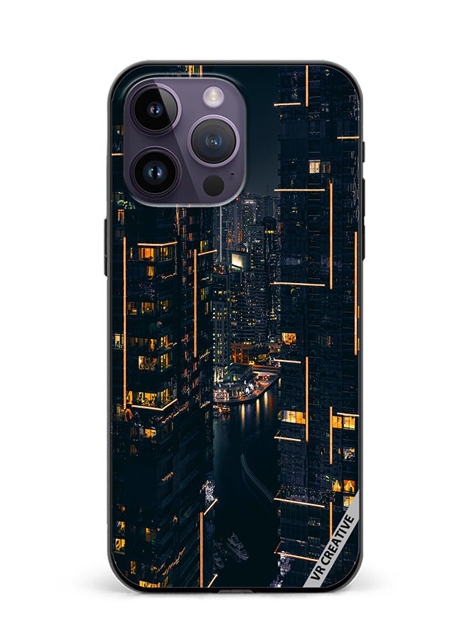 VR CREATIVE Protective Case Cover For Apple iPhone 16 Pro Max Building View Design Multicolour