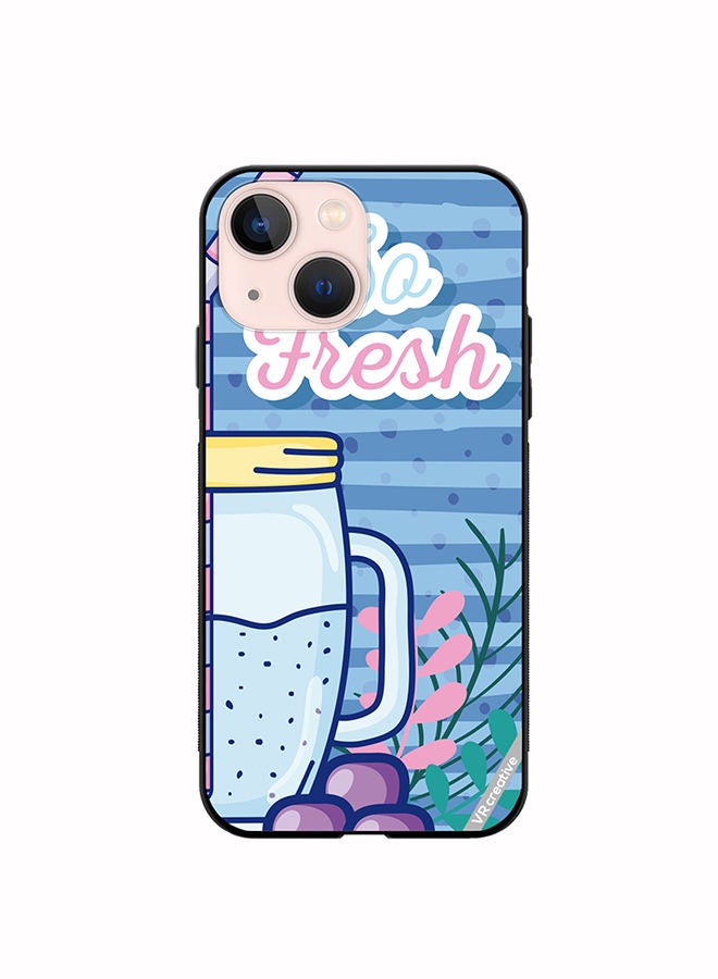 VR CREATIVE Protective Case Cover For Apple iPhone 13 Refreshing Juice Design Multicolour - Image 1
