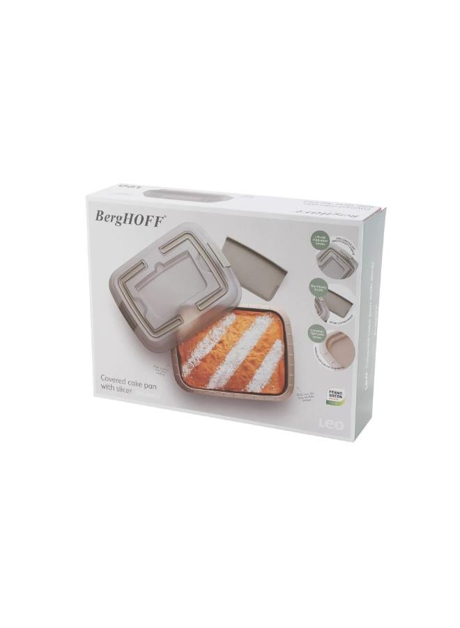 Berghoff Non-Stick Covered Cake Pan With Slicer   cm-Olive - Image 3