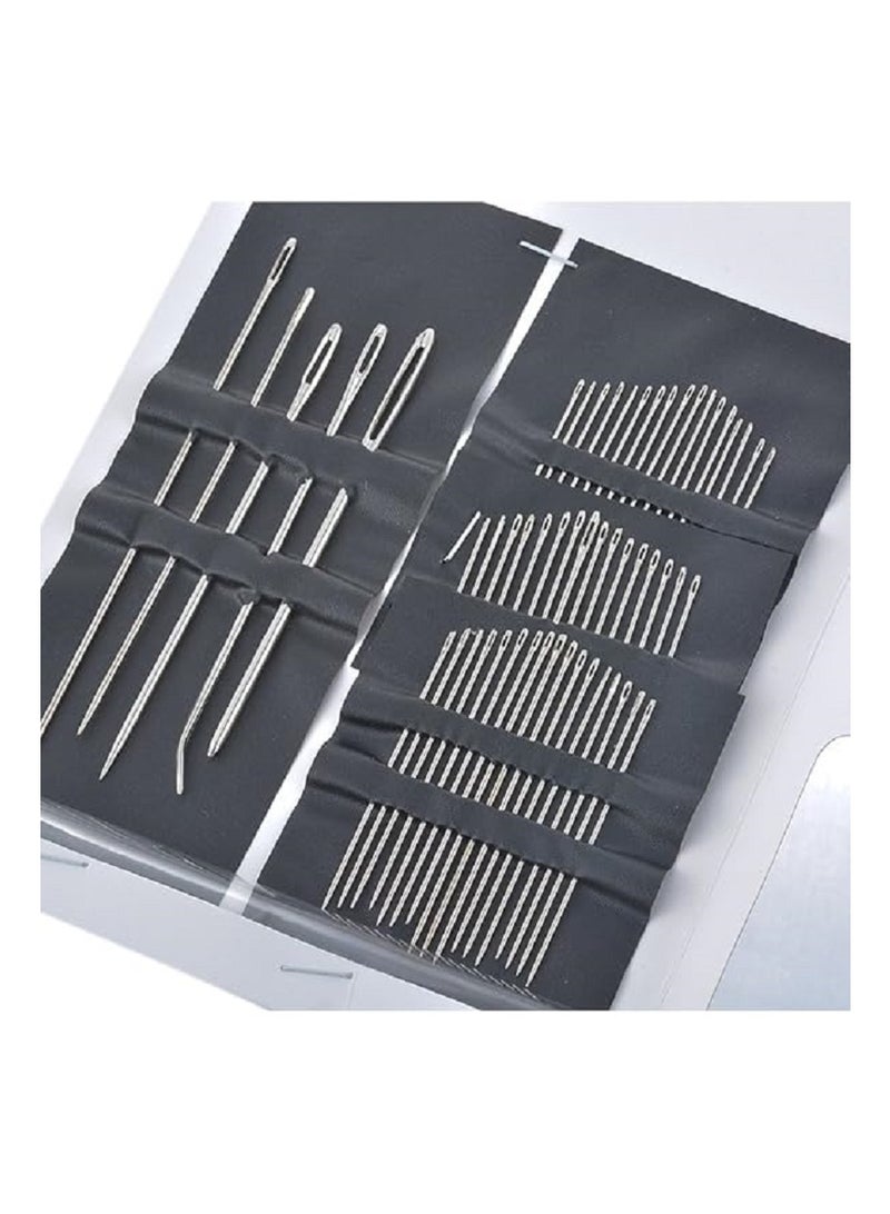 مجموعة إبر خياطة يدوية احترافية – 55إبرة متعددة الأحجام والأشكال لتصليح وخياطة جميع أنواع الأقمشة، مثالية للأشغال اليدوية، إصلاح الملابس، والمشاريع المنزلية - Image 1