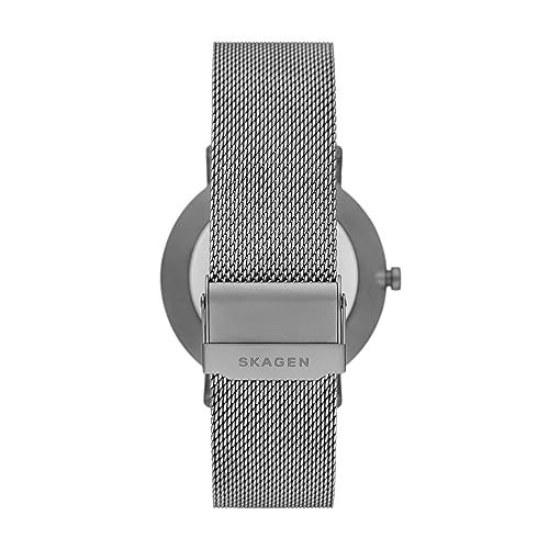 Skagen ساعة سكاجن للرجال كابل ذات اليدين الفرعية الرمادية بحزام شبكي من الفولاذ المقاوم للصدأ (الموديل: SKW6891) - Image 3
