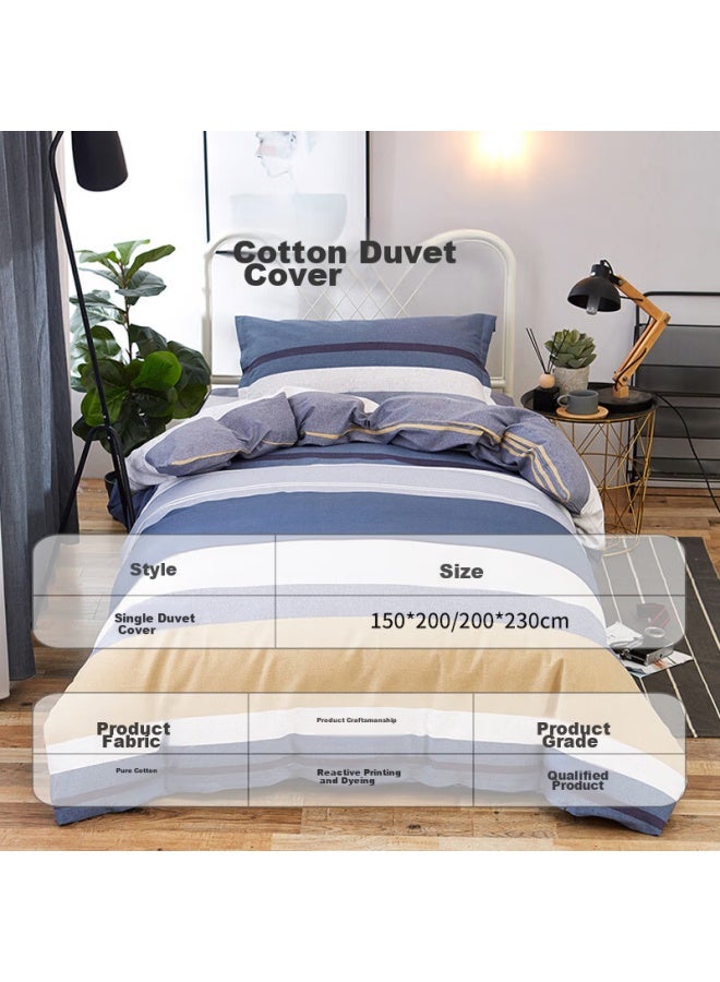 Avivi Aiwei Duvet Cover, Single Piece, Dormitory, Single Person, All-cotton, Winter Quilt, Pure Cotton, 150x200cm, Nordic Era - Image 1