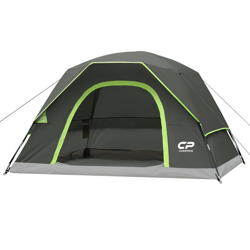 CAMPROS CP 4 Person Tent, Dome Tents for Camping with Rainfly, Waterproof Camping Tent Easy Set Up, Portable Family Tent with Large Mesh Window & Carry Bag for Outdoor Hiking - Image 1
