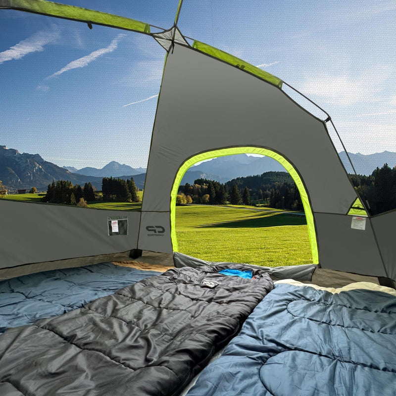 CAMPROS CP 4 Person Tent, Dome Tents for Camping with Rainfly, Waterproof Camping Tent Easy Set Up, Portable Family Tent with Large Mesh Window & Carry Bag for Outdoor Hiking - Image 3