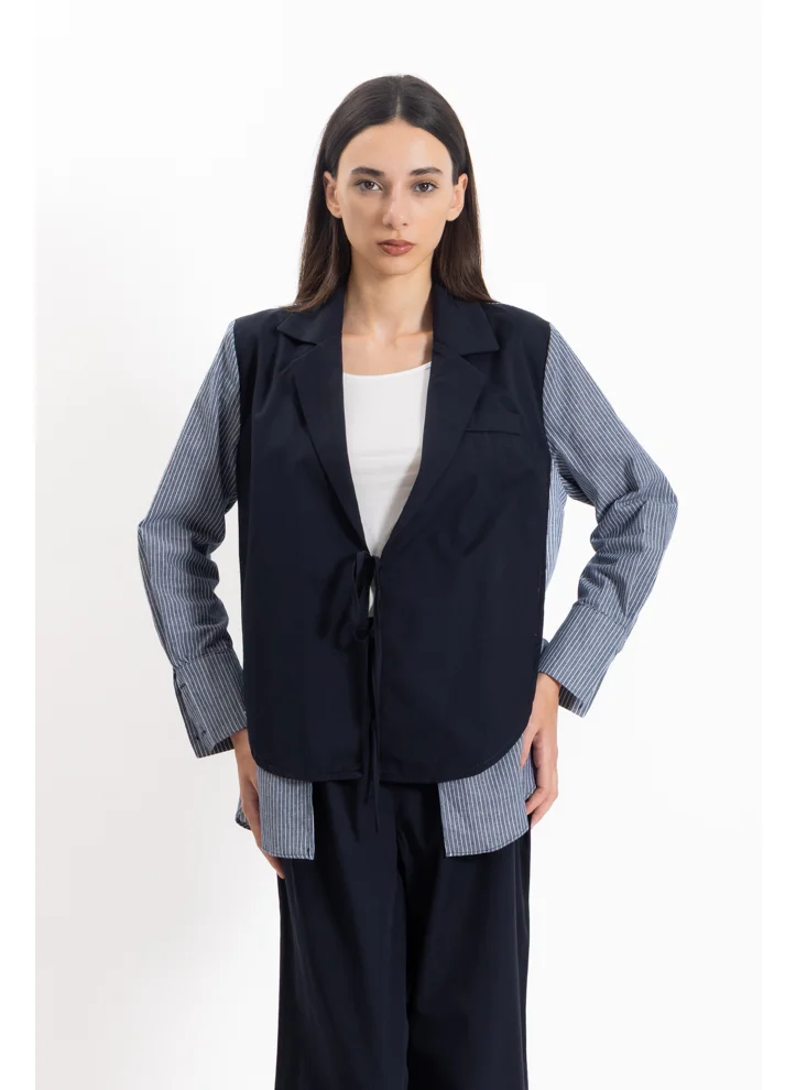 شايبس DETAILED STRIPED BLAZER SET