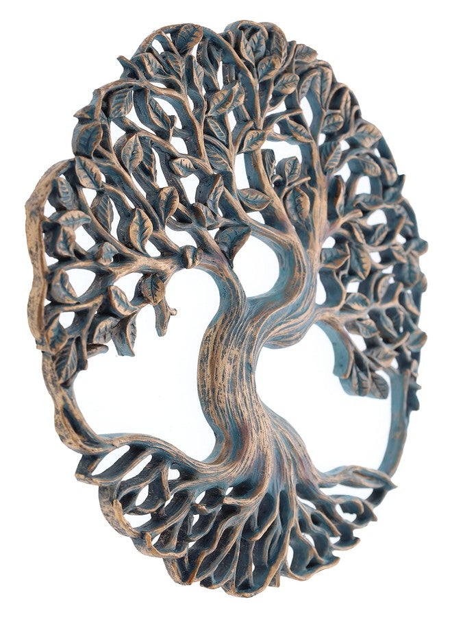 Top Brass Twisted Tree of Life Wall Plaque 11 5/8 Inches Decorative Spiritual Celtic Garden Art Sculpture - Image 2
