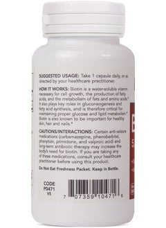 Protocol For Life Balance Protocol Biotin 5000Mcg Normal Glucose Metabolism Hair Skin And Nails 90 Veg Caps  - Image 4