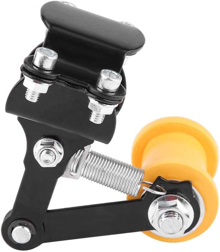 klarako Motorcycle Chain Tensioner, Universal Motorcycle Chain Tensioner Adjusters Chain Tension Bolt on Roller(Black) - Image 1