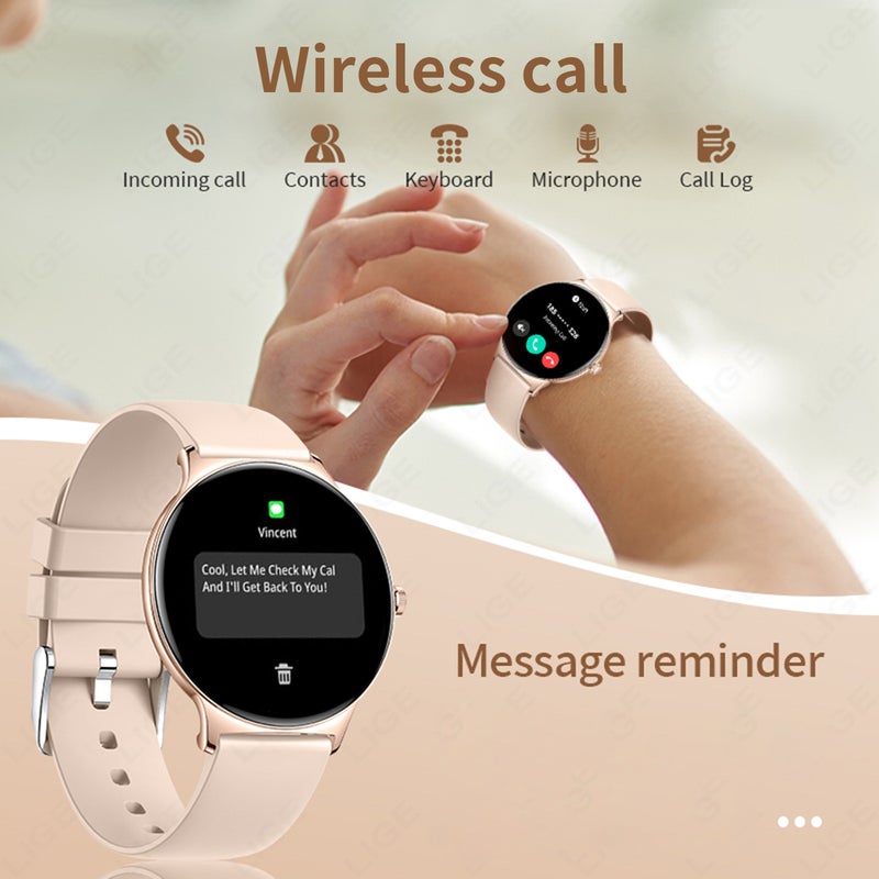 New Women'S Smart Watch Heart Rate Blood Oxygen Bluetooth Call Voice Assistant Heart Rate Pedometer Sports Watch V89 - Image 4