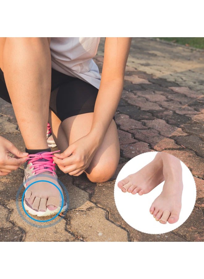 BangBoom 3 Sizes Cuttable Elastic Fabric Toe Sleeve Protectors with Gel Lining, Toe Cushion Tube Toe Tubes Sleeves Soft Gel Corn Pad Protectors for Toes Fingers Blisters Calluses (3) - Image 3